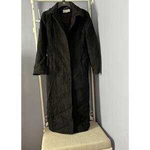 Lary Levine black coat cashmere lambswoll Italian luxury vintage old money 6